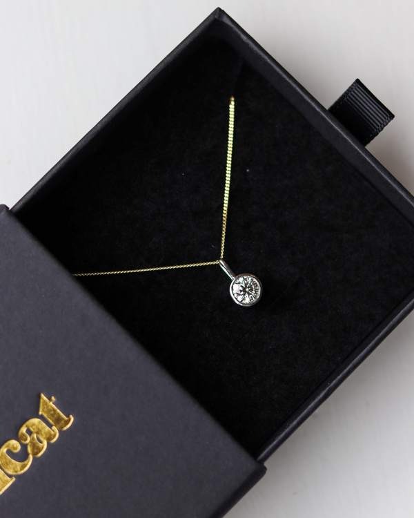Lab Diamond Nugget Necklace
