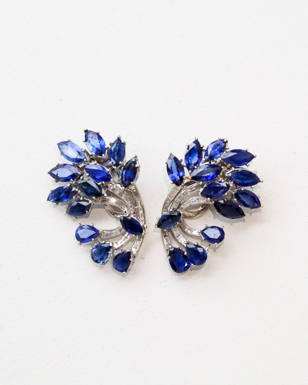 Diamond & Sapphire Earrings