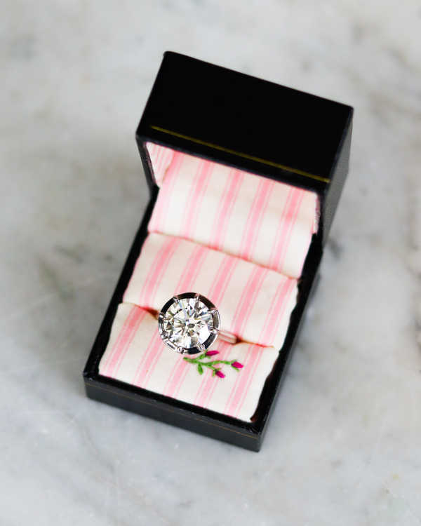 Lab Diamond Brilliant Round Cut Ring