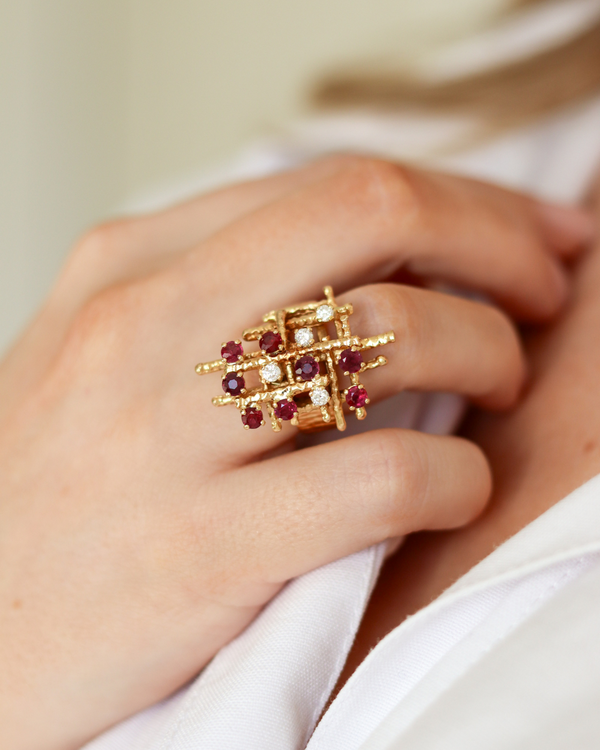 1970’s Ruby and Diamond Ring