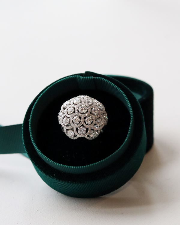 Diamond Bombe Ring