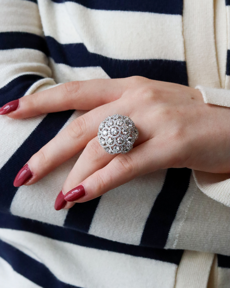 Diamond Bombe Ring