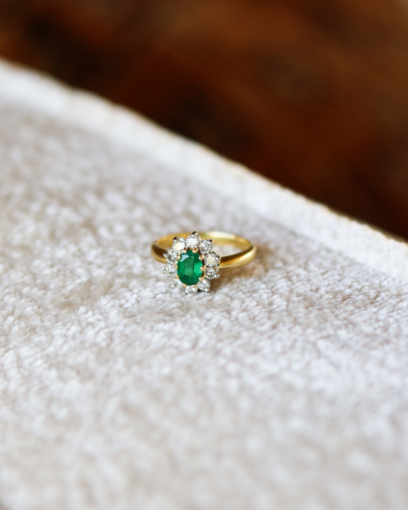 Emerald & Diamond Ring