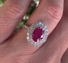 Ruby & diamond ring