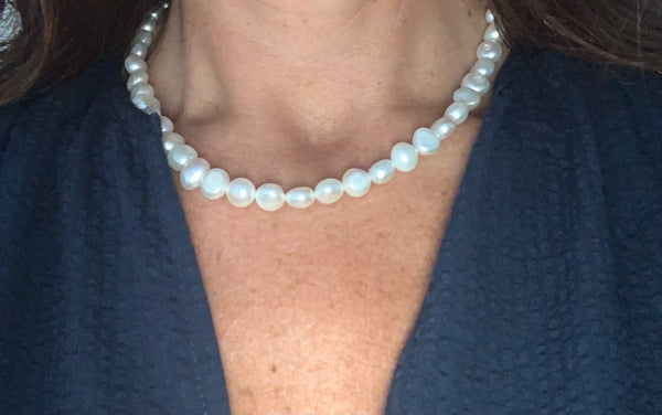 Baroque pearl necklace - large